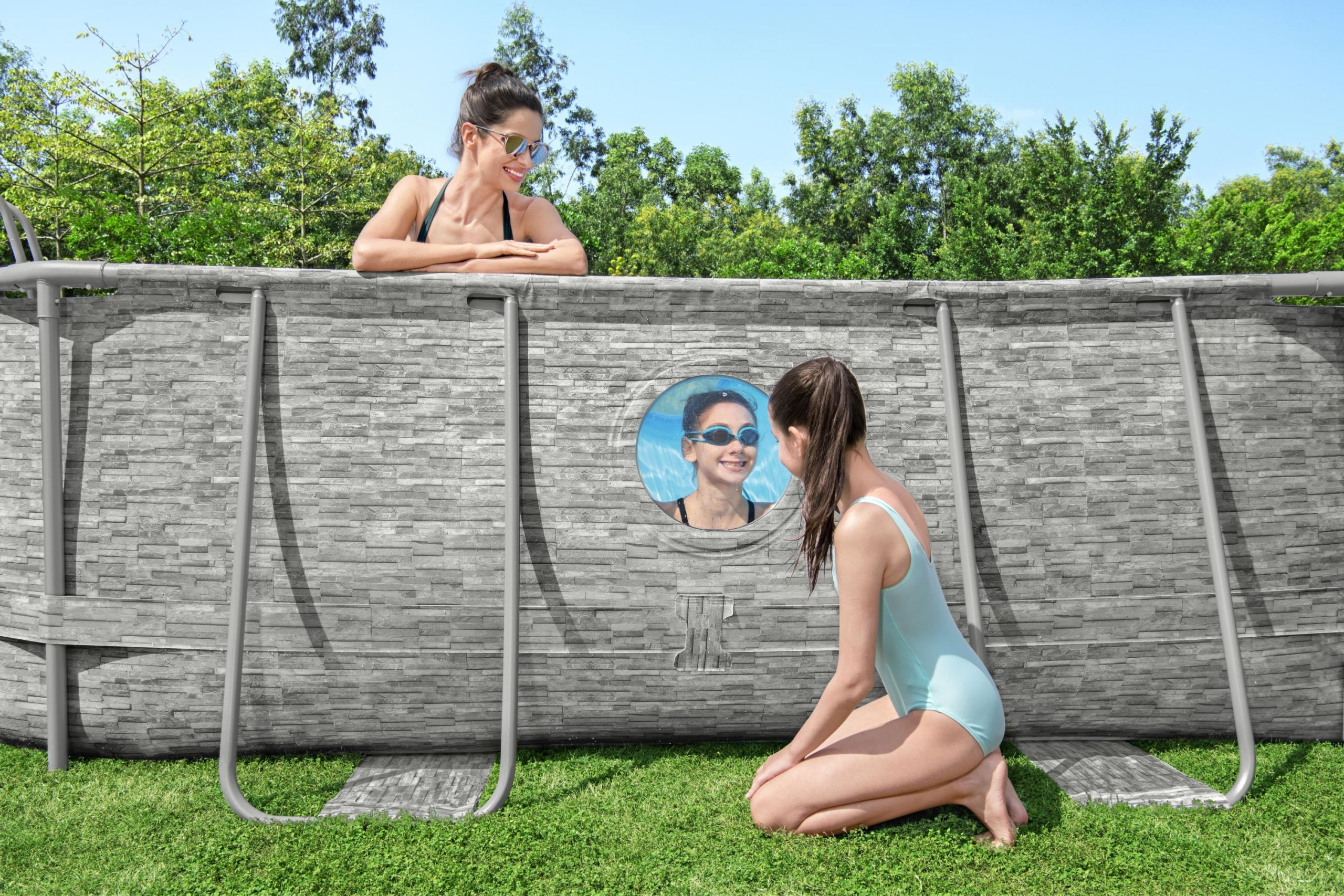Kit complet piscine Power Steel™ 549 x 274 x 122 cm rectangulaire