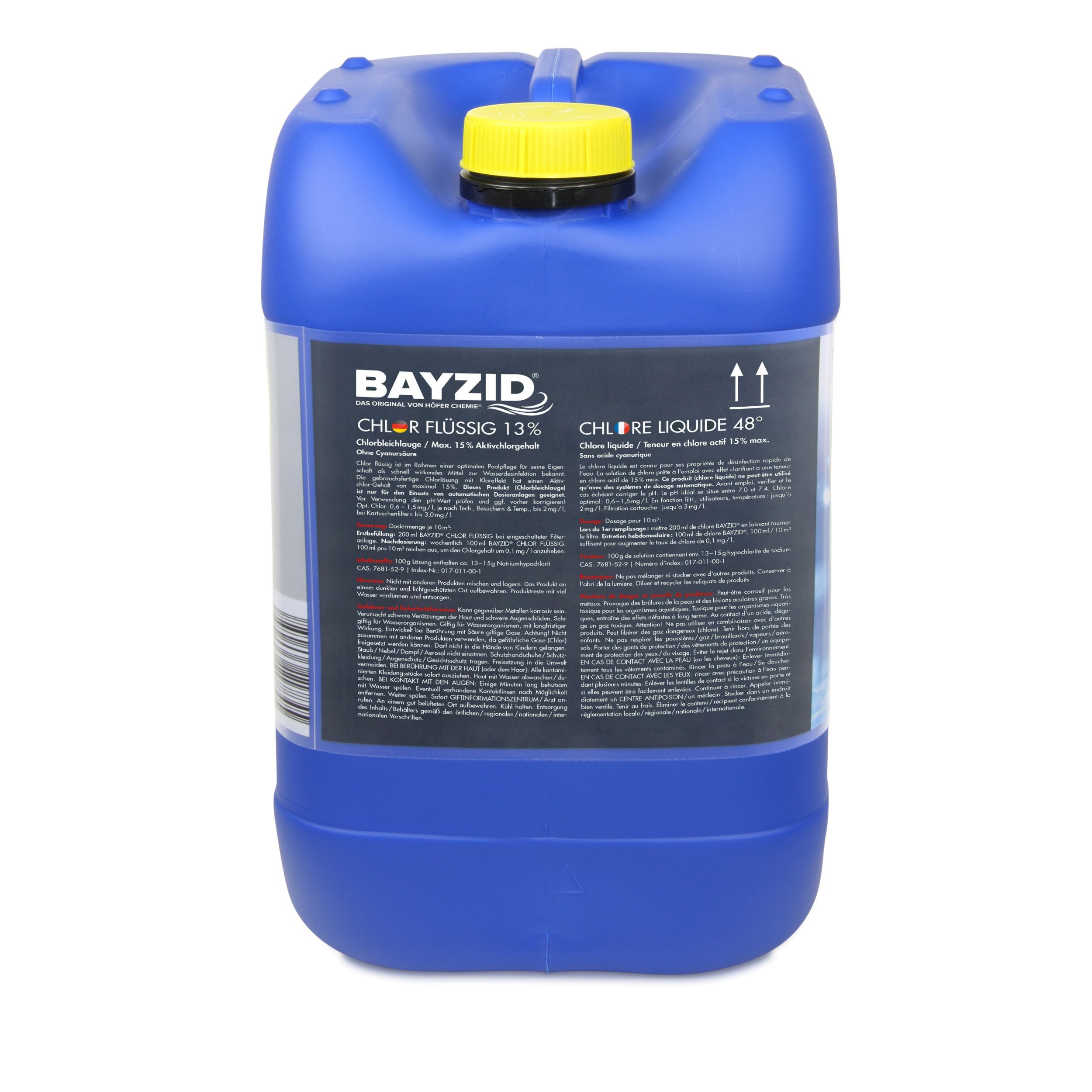25 kg BAYZID® Chlore 13% liquide