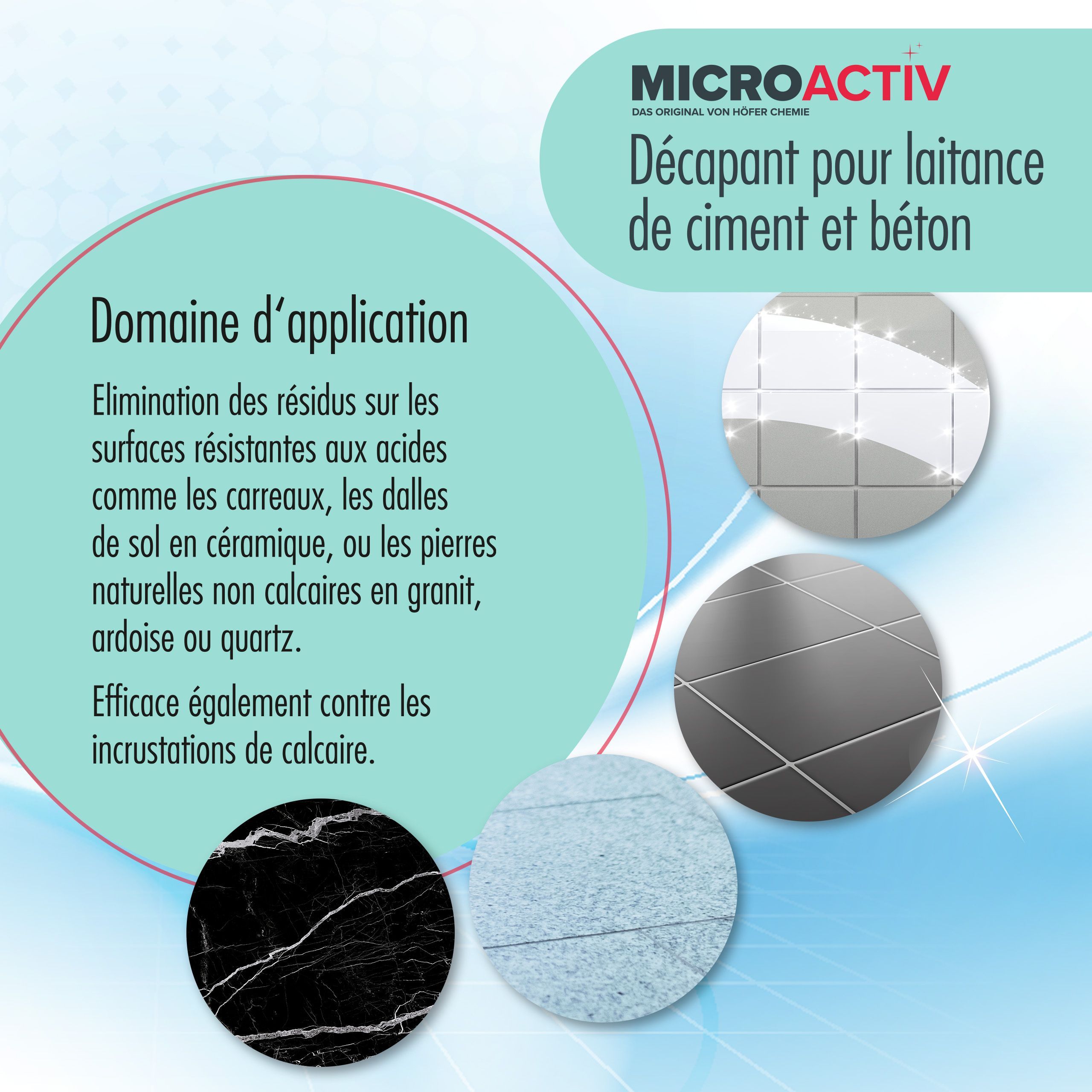 1 L Microactiv® décapant pour ciment et voile de béton