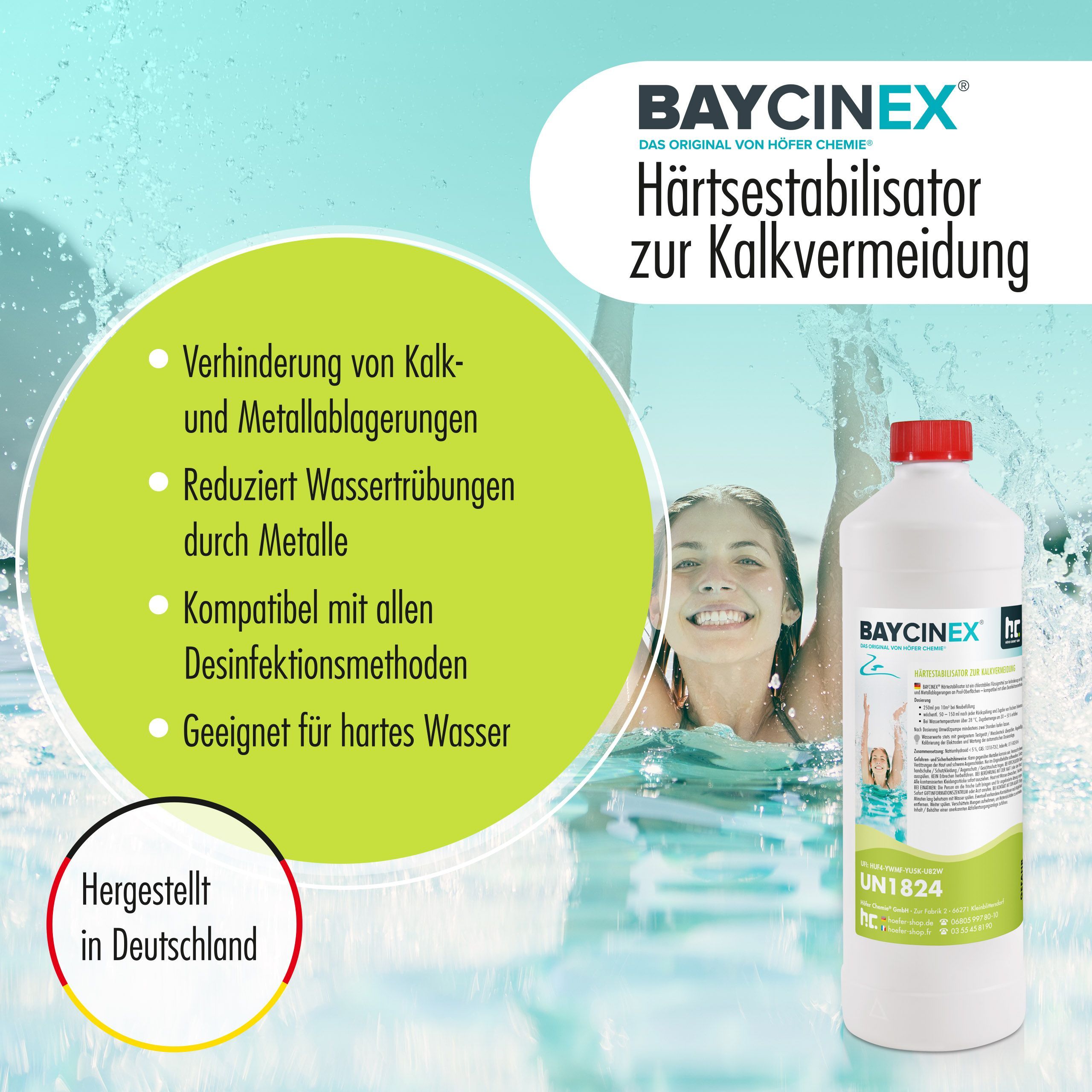1 L BAYCINEX® Stabilisateur de dureté à action anti-calcaire