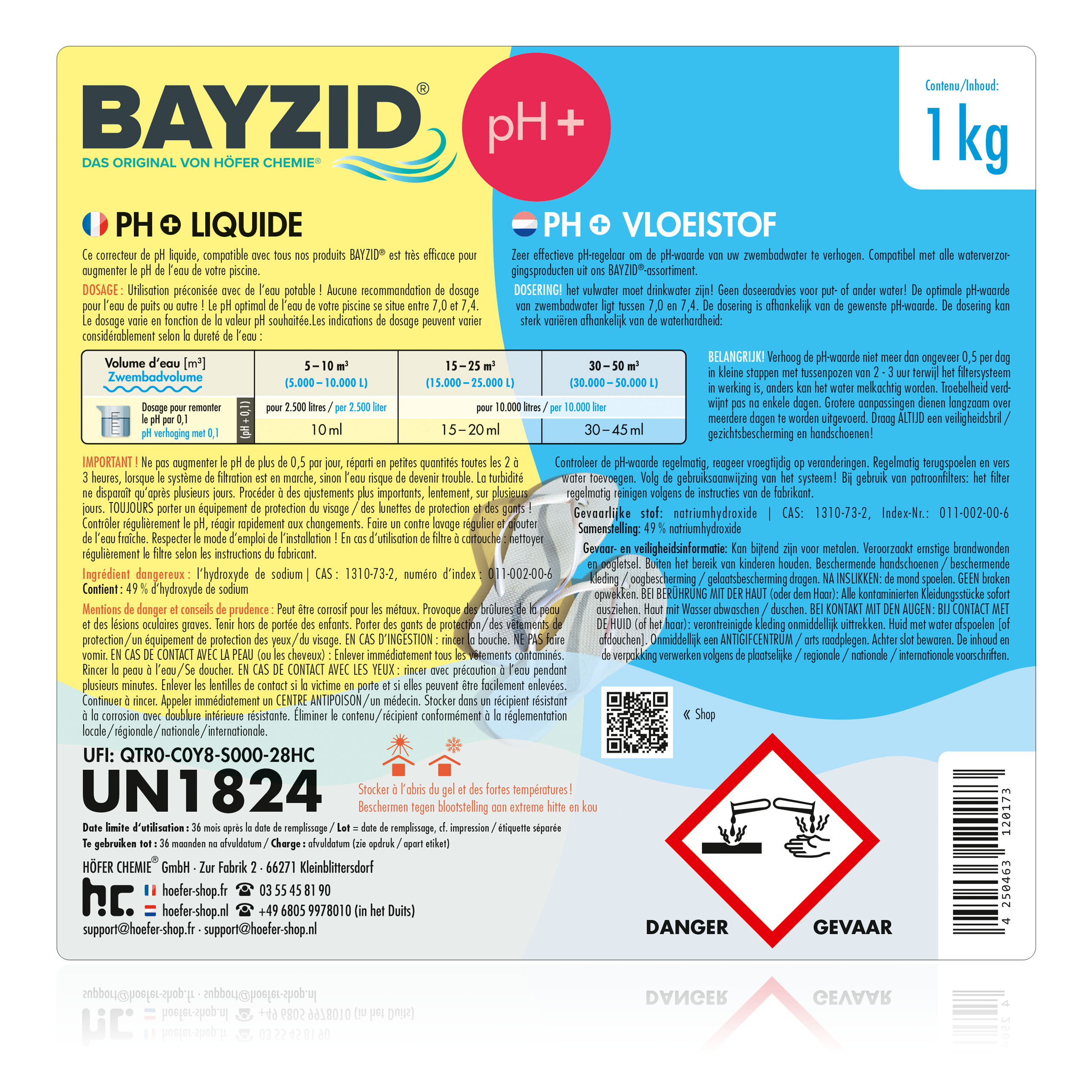 1 kg BAYZID® pH Plus liquide