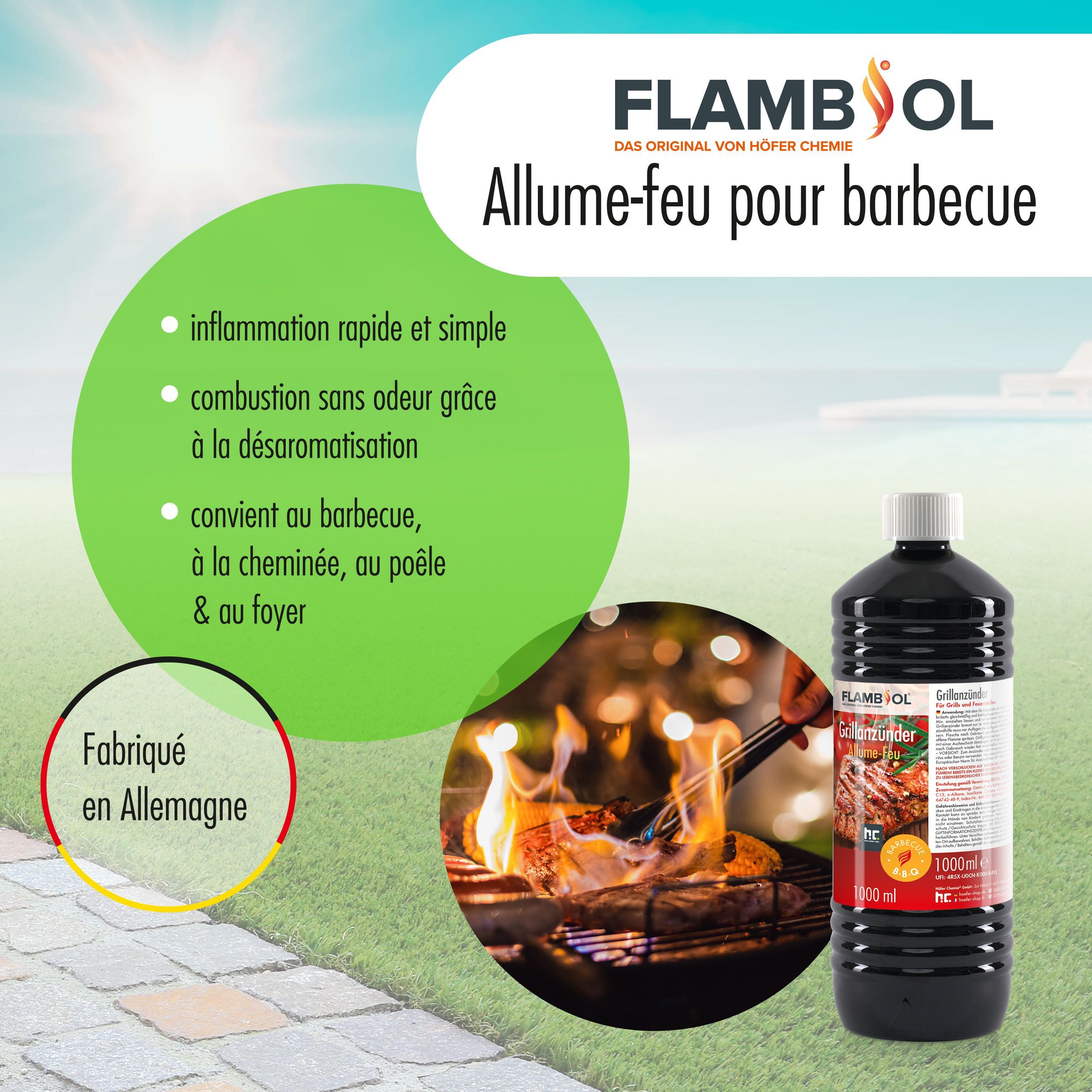 1 L Allume-feu liquide FLAMBIOL®
