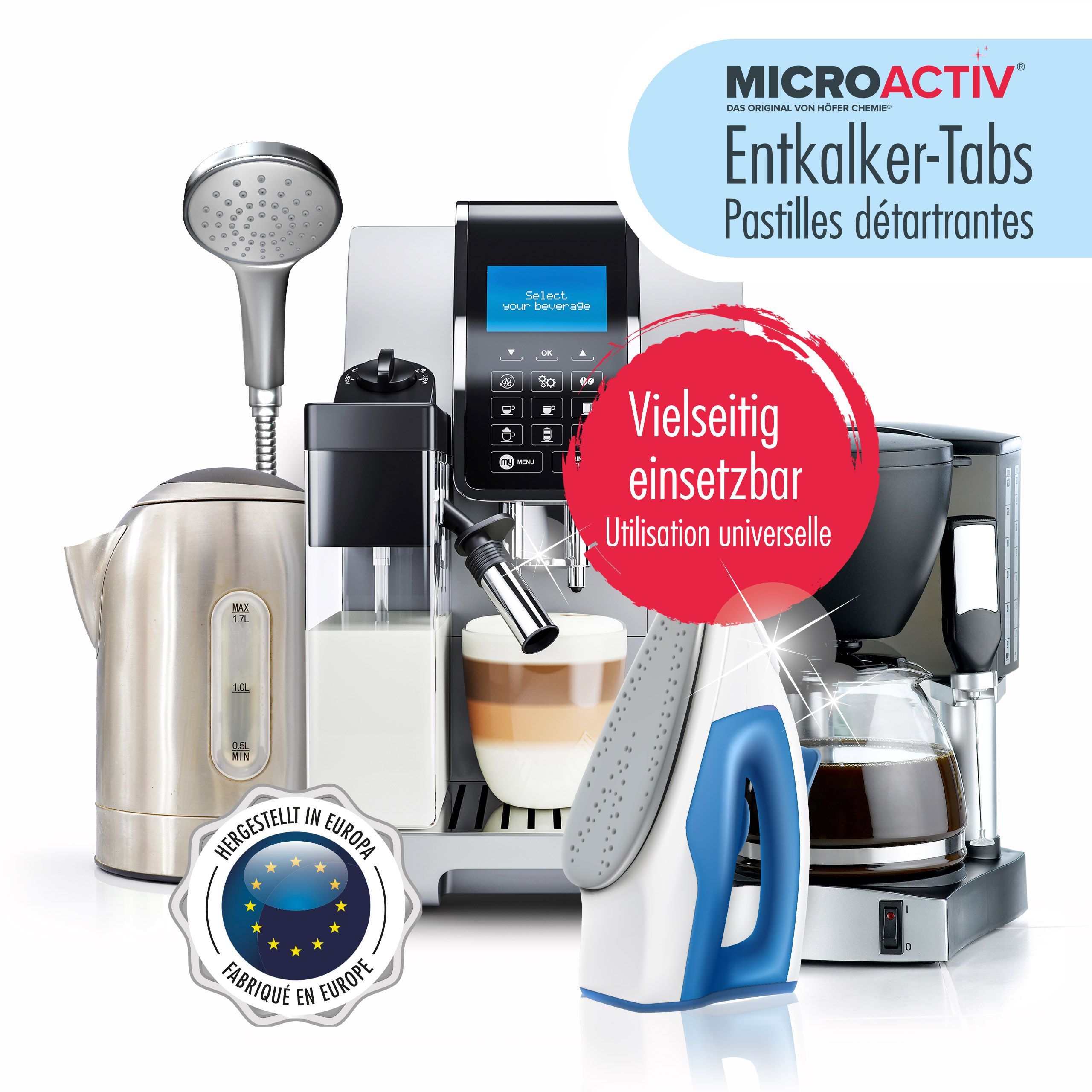 300 g de pastilles détartrantes Microactiv® pour machines à café et appareils ménagers