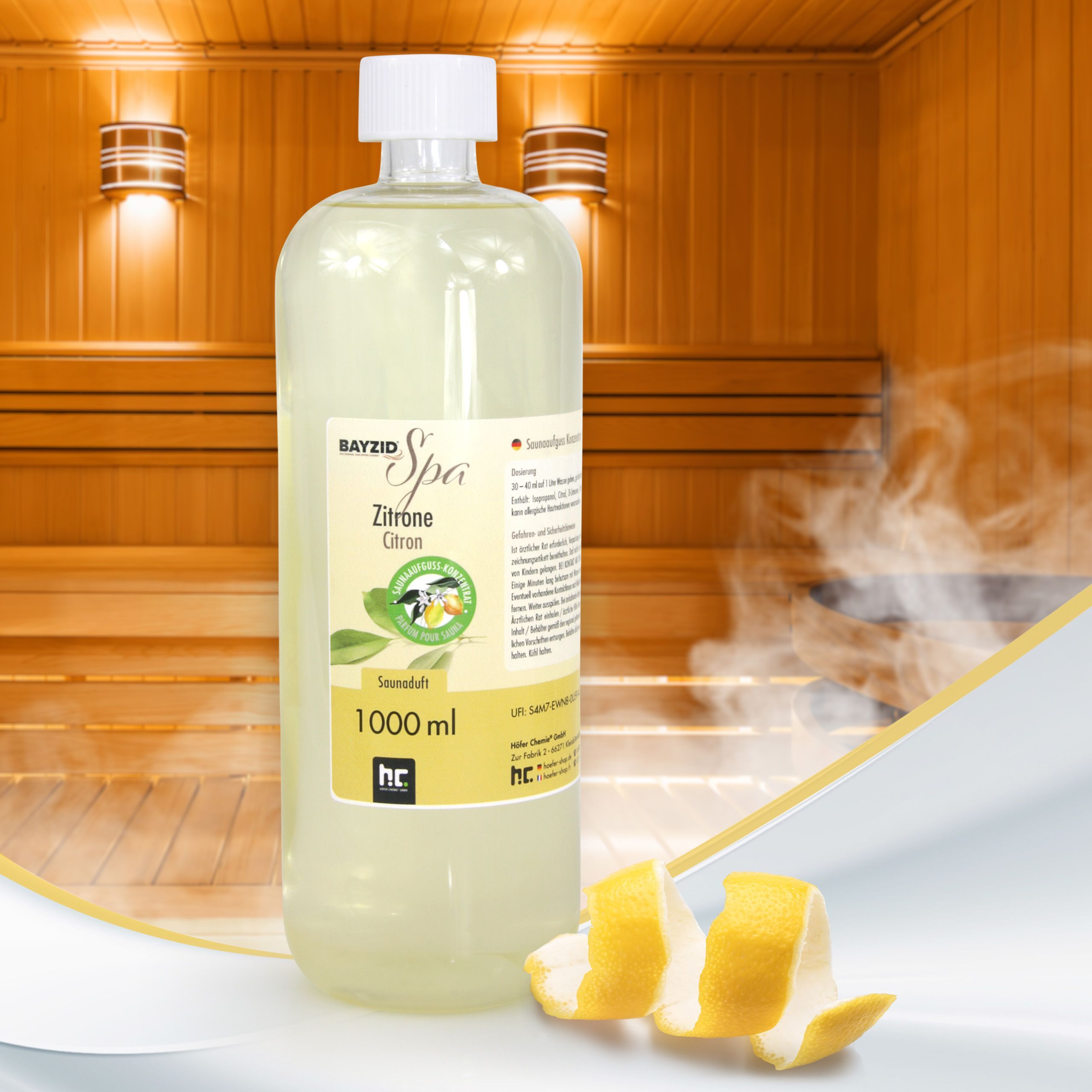 1L Parfum de Sauna BAYZID® SPA Citron