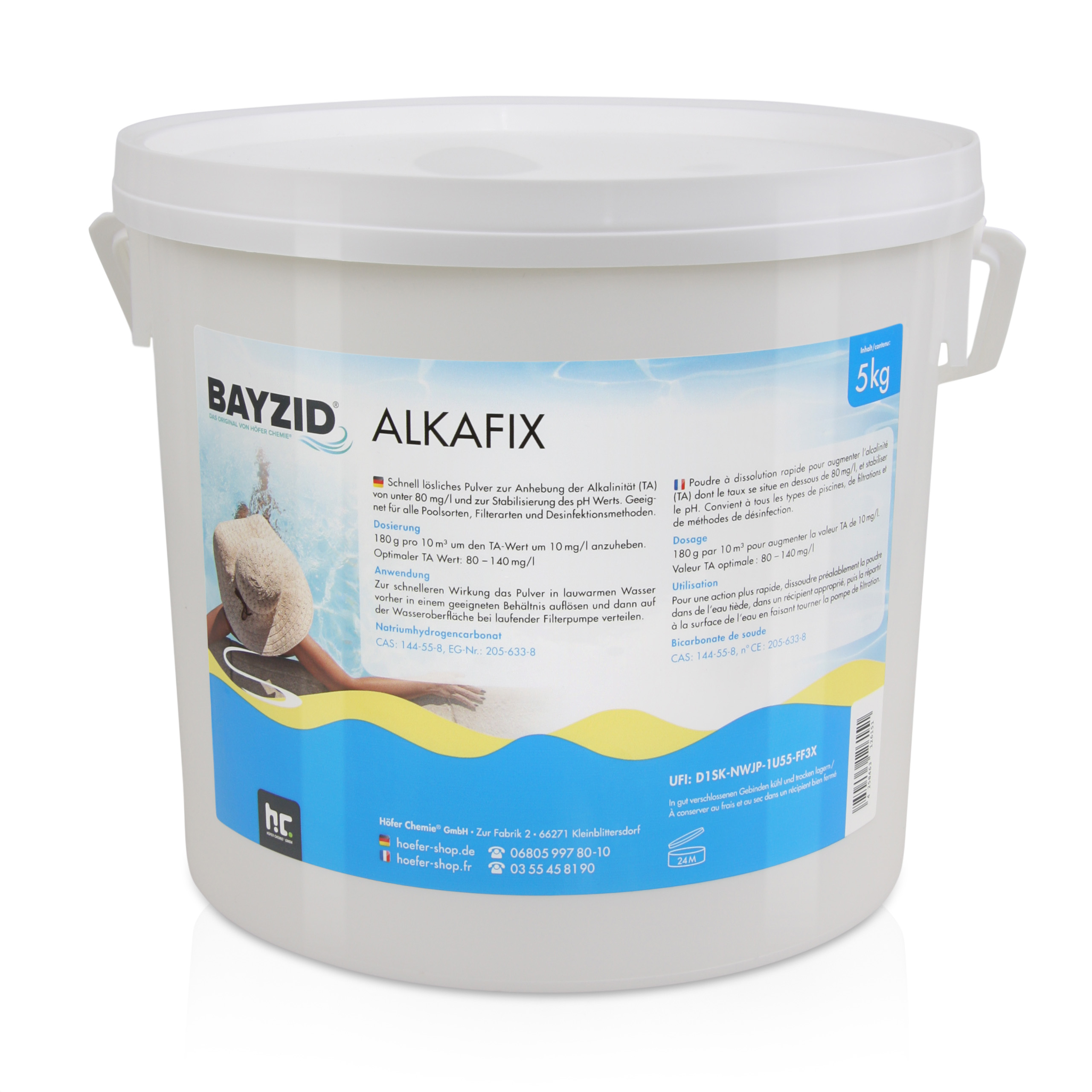 5 kg BAYZID® Alkafix pour augmenter l'alcalinité (TA)