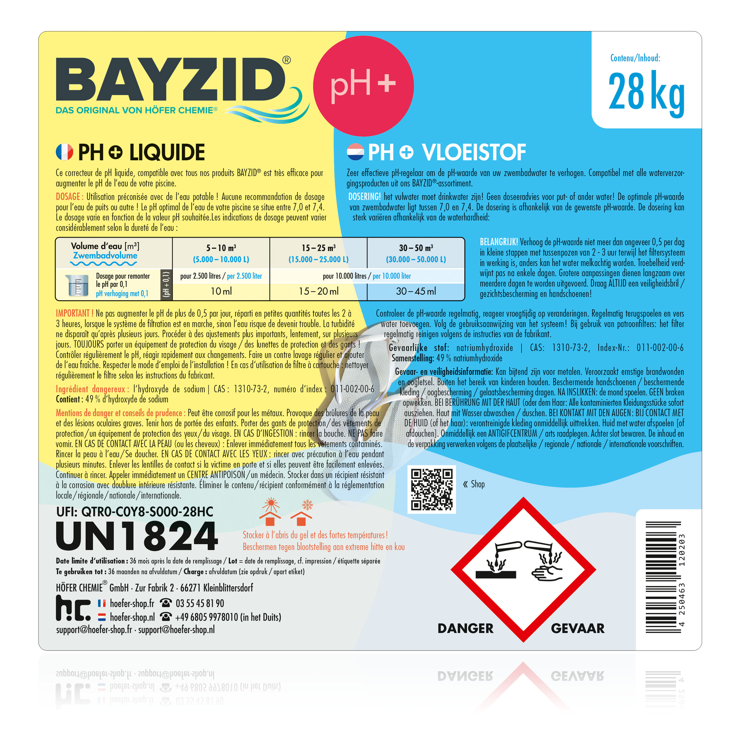 28 kg BAYZID® pH Plus liquide