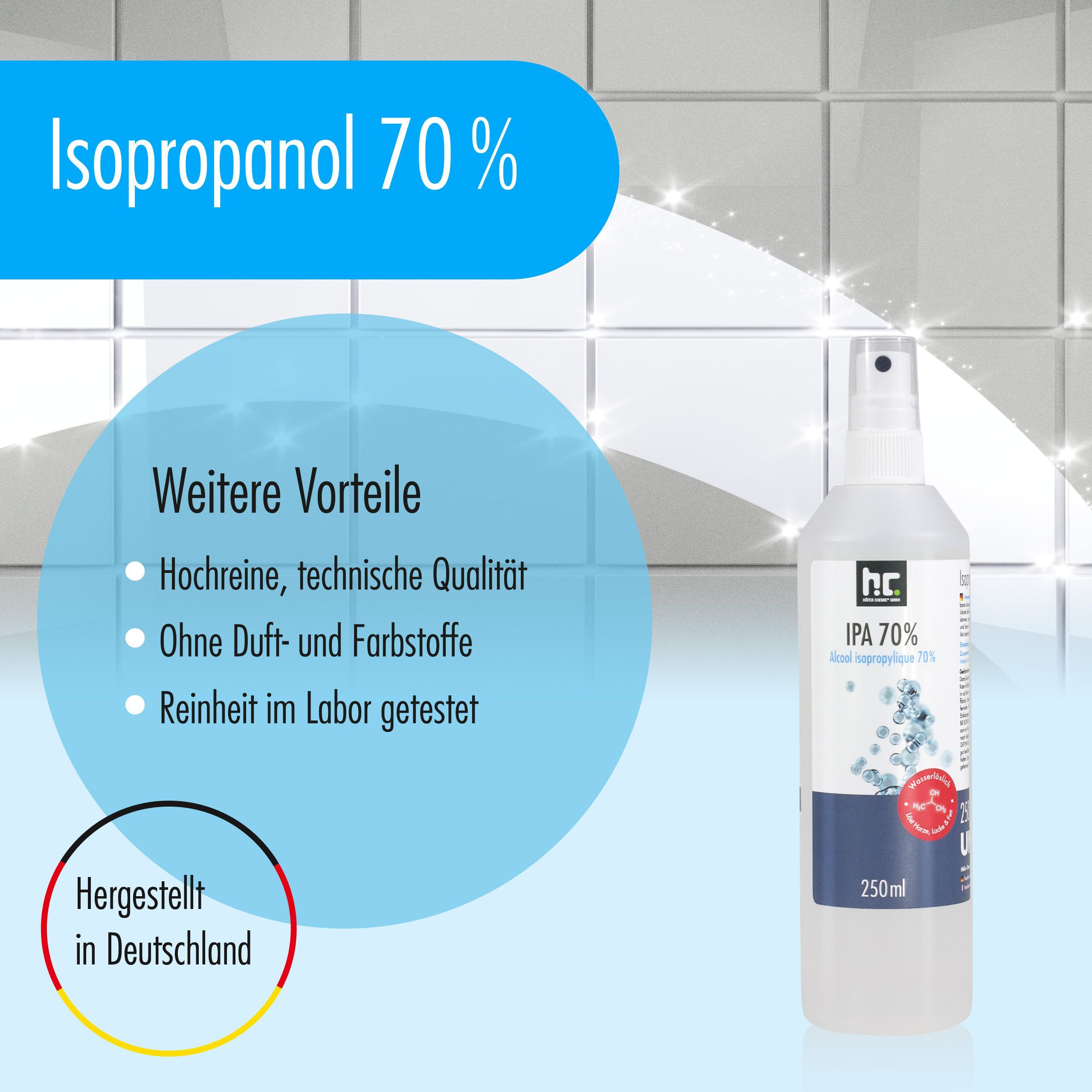 5 litres d'Isopropanol 70%