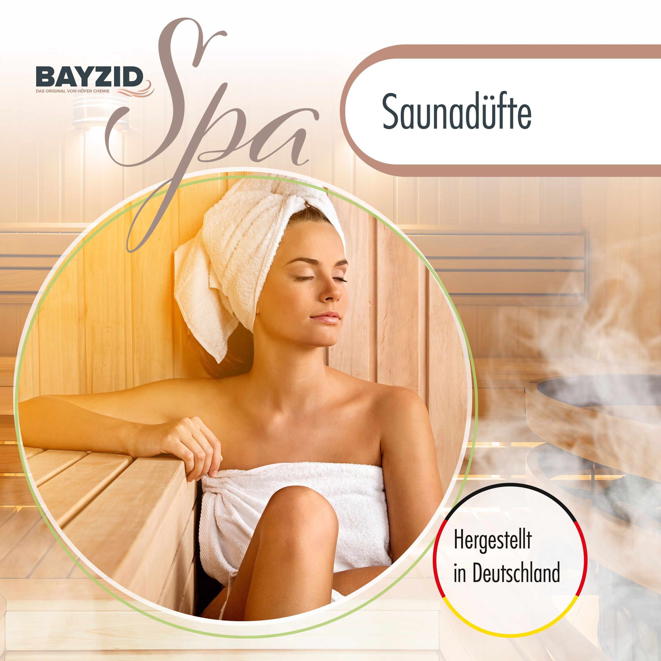4 x 100 ml Set de parfum bio pour sauna BAYZID® SPA