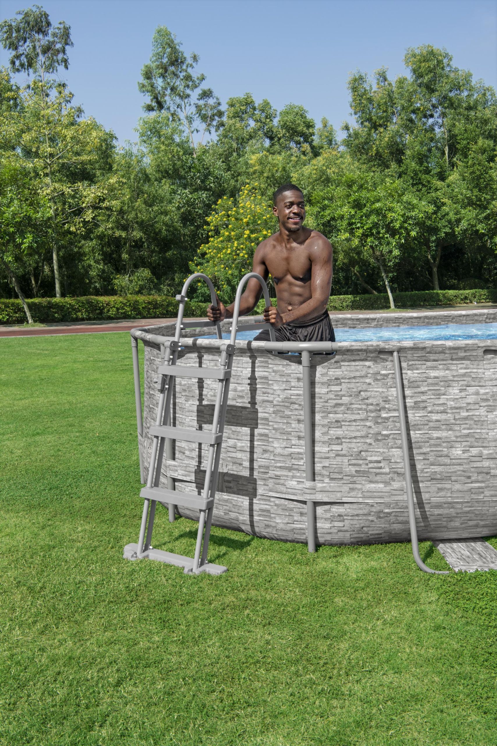 Kit complet piscine Power Steel™ 549 x 274 x 122 cm rectangulaire